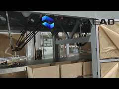 Controllo PLC della linea di imballaggio automatico del pane 35-150 sacchetti/min Capacità