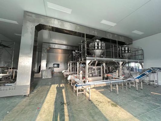 30 M/min Velocità di alimentazione Sistema di controllo PLC Linea di imballaggio automatico per 250-350g/m2