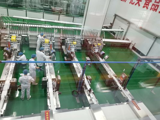 Linea di imballaggio automatico Macchina di imballaggio di cereali e patatine, cartonatura automatica e palletizzazione SUS304