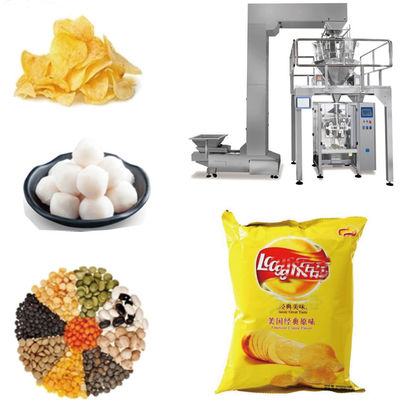 Macchina di confezionamento di patatine di popcorn a scatto PLC Macchina di confezionamento di noci per impianti di trasformazione di snack SUS304