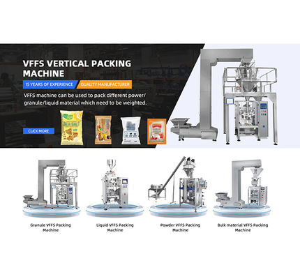 WL620 Vertical Form Fill Seal Machine SUS304 Food Grade Efficient dal punto di vista energetico