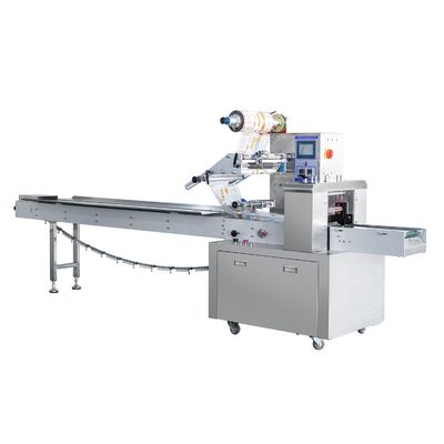 Imballare in modo efficiente i prodotti con larghezza di sacchetto da 35 a 80 mm con la macchina di avvolgimento a flusso orizzontale e la perforatura opzionale